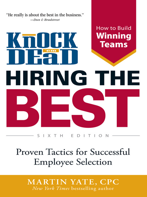 Title details for Knock 'em Dead--Hiring the Best by Martin Yate - Available